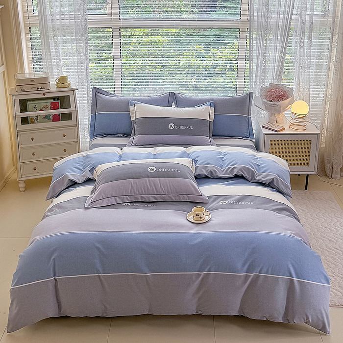 91家纺网 家纺一手货源 找家纺 （总）江南春家纺 2025新款全棉加厚喷气多规格磨毛四件套