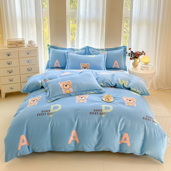 91家纺网 家纺一手货源 找家纺 （总）江南春家纺 2025新款全棉加厚喷气多规格磨毛四件套