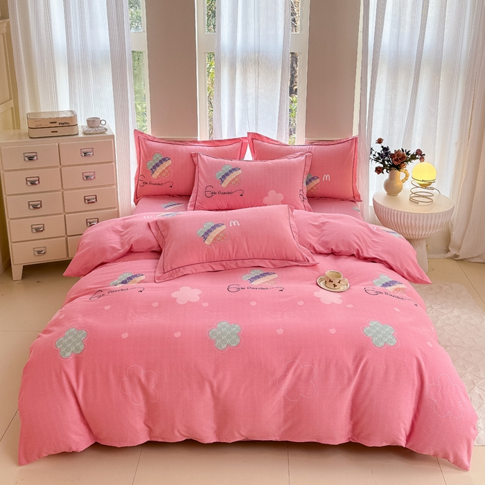 91家纺网 家纺一手货源 找家纺 （总）江南春家纺 2025新款全棉加厚喷气多规格磨毛四件套