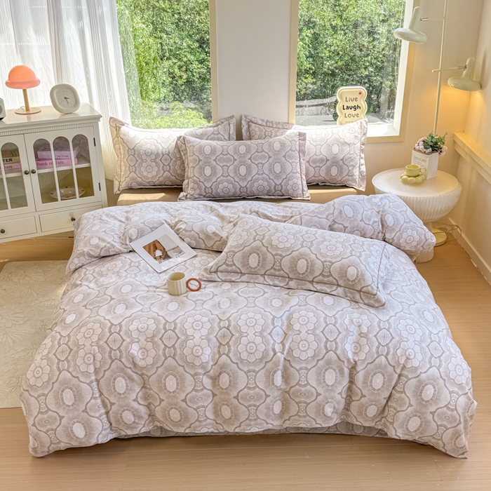 91家纺网 家纺一手货源 找家纺 （总）江南春家纺 2025新款全棉加厚喷气多规格磨毛四件套