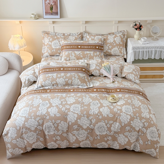 （总）江南春家纺 2025新款全棉加厚喷气多规格磨毛四件套