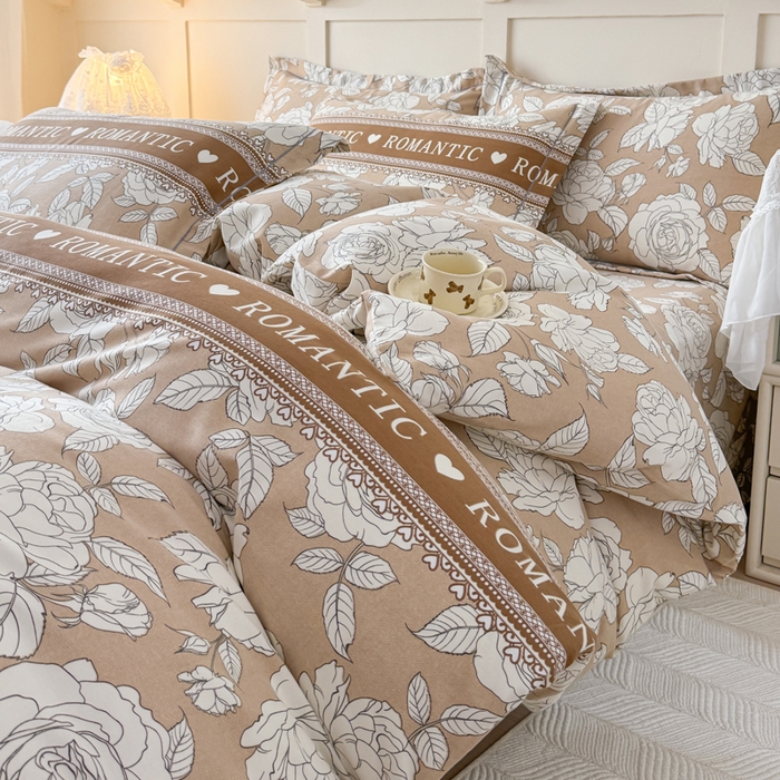 91家纺网 家纺一手货源 找家纺 （总）江南春家纺 2025新款全棉加厚喷气多规格磨毛四件套