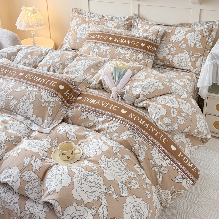 91家纺网 家纺一手货源 找家纺 （总）江南春家纺 2025新款全棉加厚喷气多规格磨毛四件套