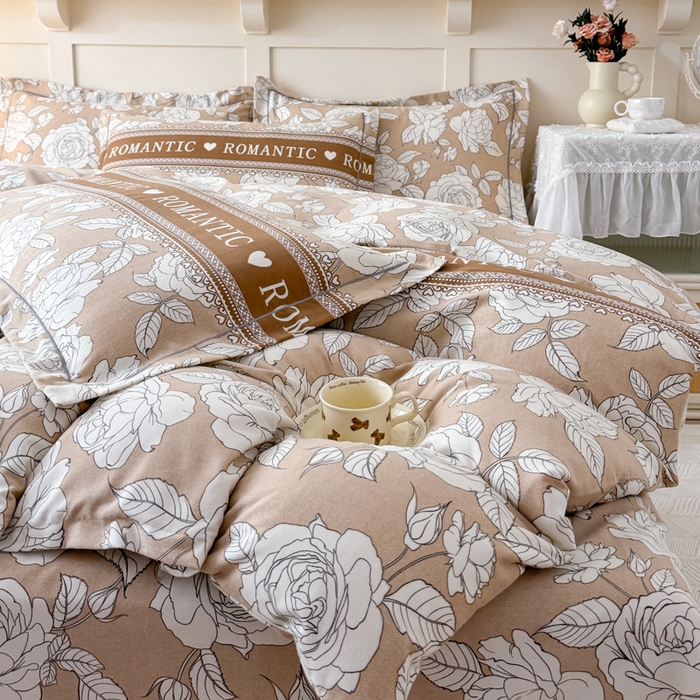 91家纺网 家纺一手货源 找家纺 （总）江南春家纺 2025新款全棉加厚喷气多规格磨毛四件套