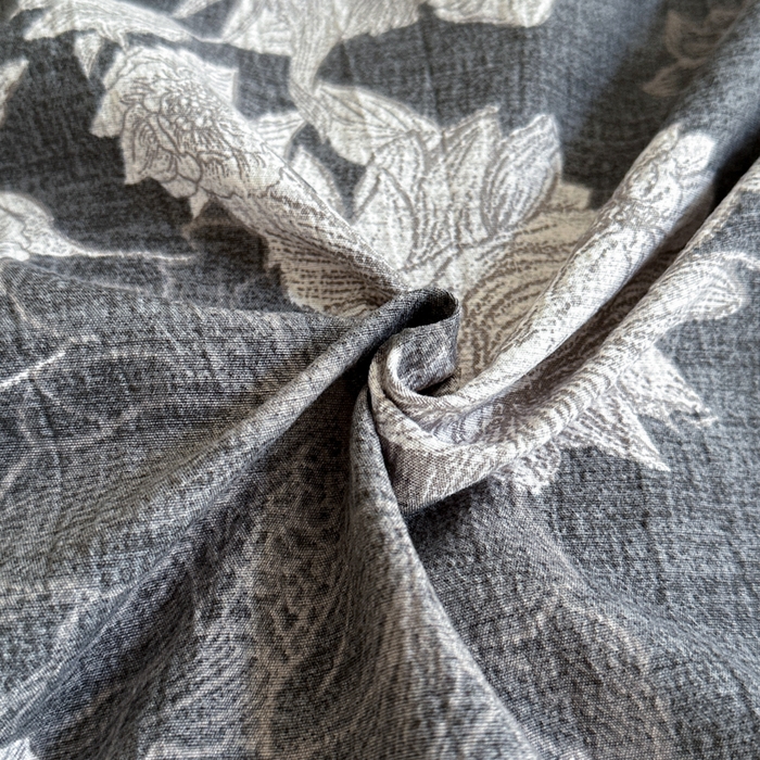 91家纺网 家纺一手货源 找家纺 漫仙阁家纺 2025秋冬新品加厚高克重复古风双层纱印花四件套 浮绘花影