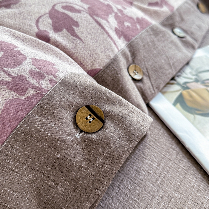 91家纺网 家纺一手货源 找家纺 漫仙阁家纺 2025秋冬新品加厚高克重复古风双层纱印花四件套 梅花颂