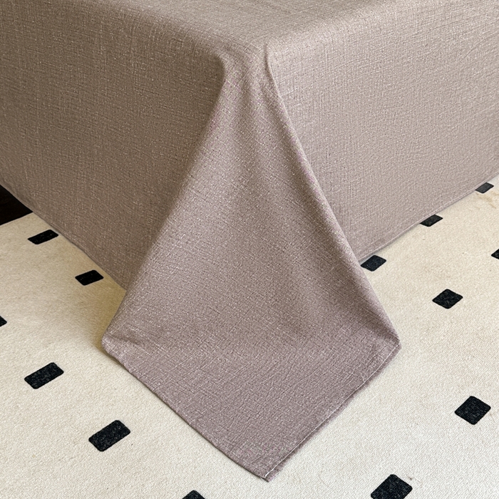 91家纺网 家纺一手货源 找家纺 漫仙阁家纺 2025秋冬新品加厚高克重复古风双层纱印花四件套 夕颜