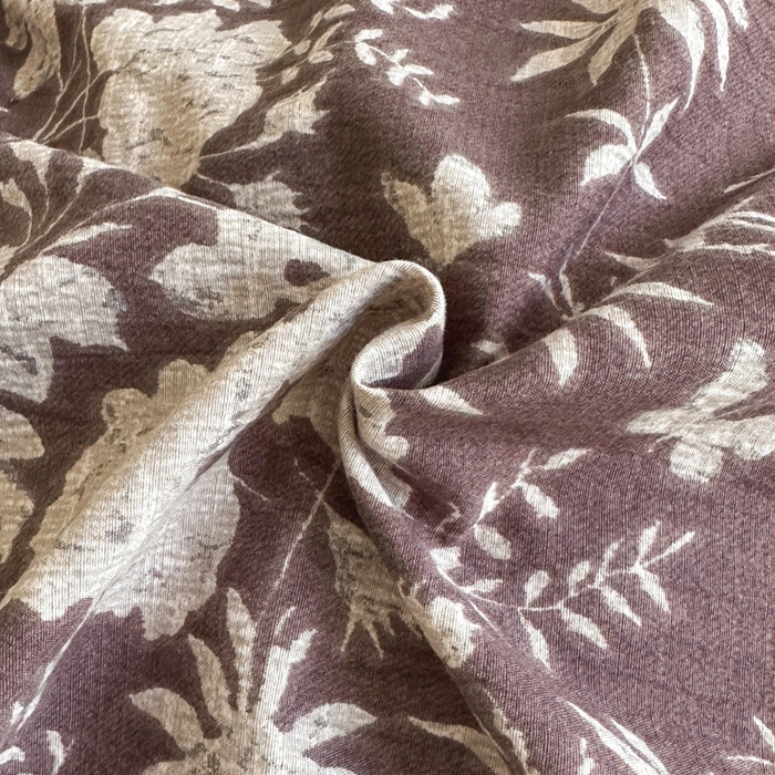 91家纺网 家纺一手货源 找家纺 漫仙阁家纺 2025秋冬新品加厚高克重复古风双层纱印花四件套 夕颜