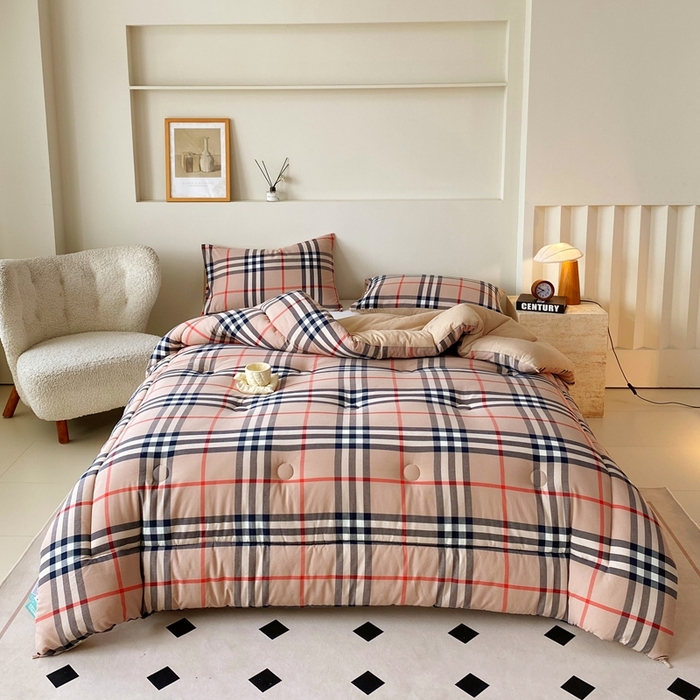 91家纺网 家纺一手货源 找家纺 宝士康家纺 2025新品10A抗菌无印风学生季春秋被/被芯/跨境/外贸 宝利格