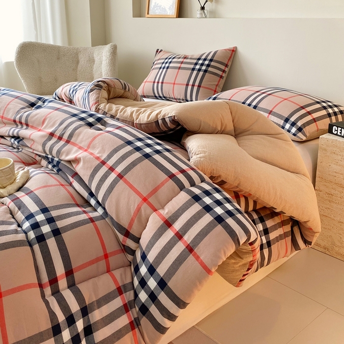 91家纺网 家纺一手货源 找家纺 宝士康家纺 2025新品10A抗菌无印风学生季春秋被/被芯/跨境/外贸 宝利格