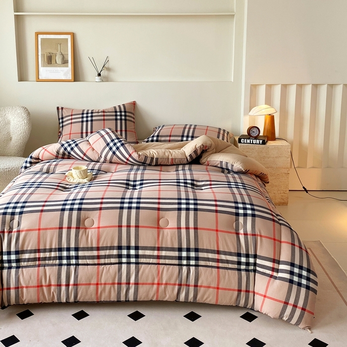 91家纺网 家纺一手货源 找家纺 宝士康家纺 2025新品10A抗菌无印风学生季春秋被/被芯/跨境/外贸 宝利格