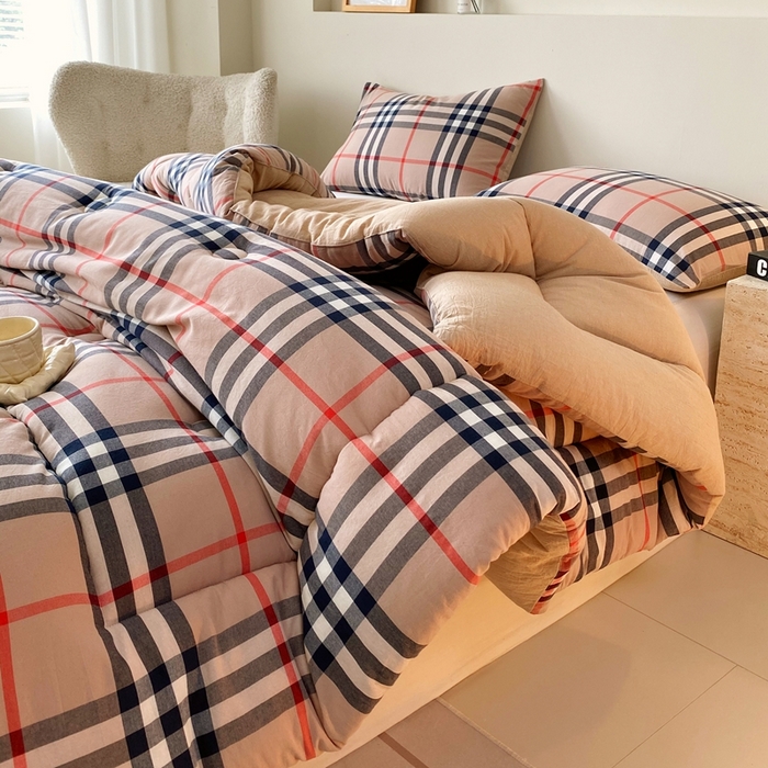 91家纺网 家纺一手货源 找家纺 宝士康家纺 2025新品10A抗菌无印风学生季春秋被/被芯/跨境/外贸 宝利格