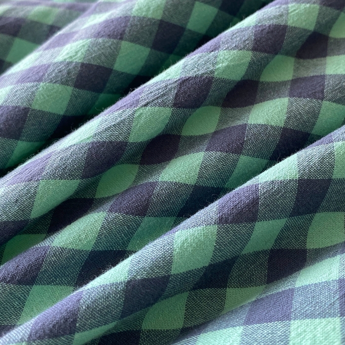 91家纺网 家纺一手货源 找家纺 宝士康家纺 2025新品10A抗菌无印风学生季春秋被/被芯/跨境/外贸 蓝绿小格