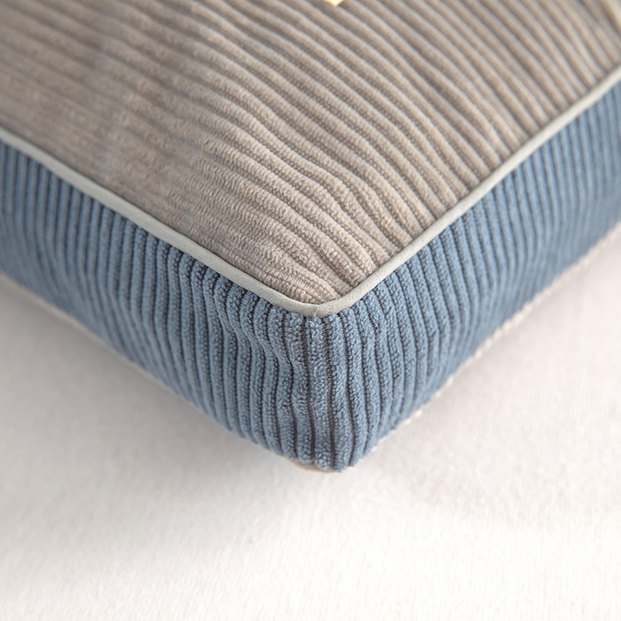 91家纺网 家纺一手货源 找家纺 枕之坊 2025新款灯芯绒荞麦壳护颈枕枕头枕芯 灯芯绒-灰 30x50cm/只