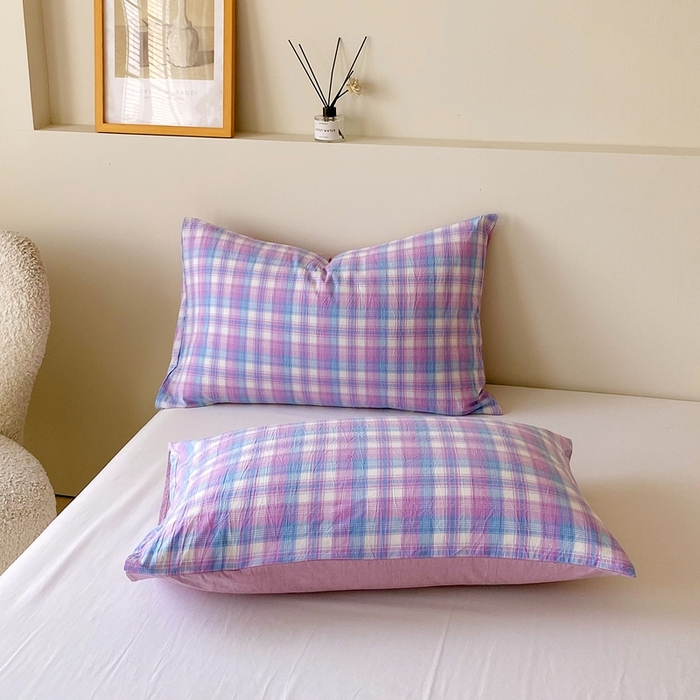 91家纺网 家纺一手货源 找家纺 宝士康家纺 2025新品10A抗菌无印风学生季春秋被/被芯/跨境/外贸 云舒紫