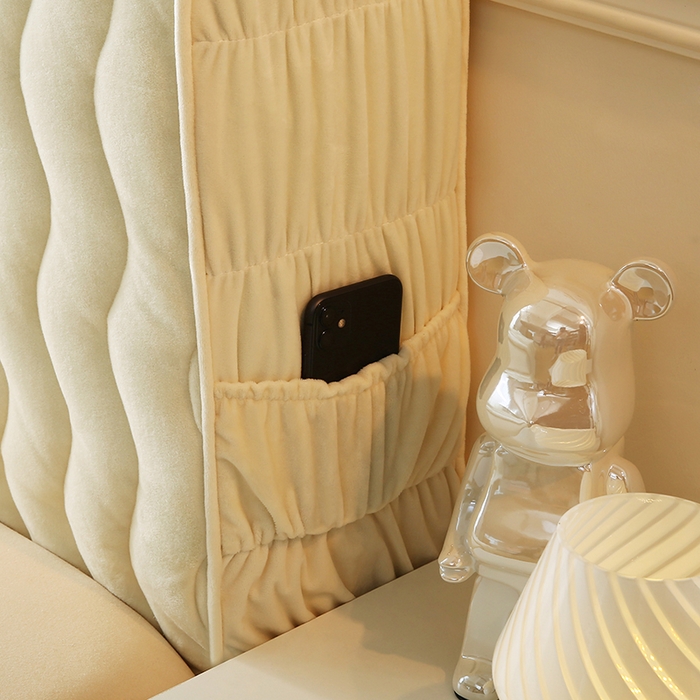 91家纺网 家纺一手货源 找家纺 （总）怡源梦 2025新款亲肤舒适荷兰绒曲线床头罩