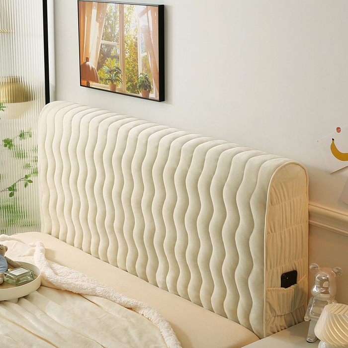 91家纺网 家纺一手货源 找家纺 （总）怡源梦 2025新款亲肤舒适荷兰绒曲线床头罩