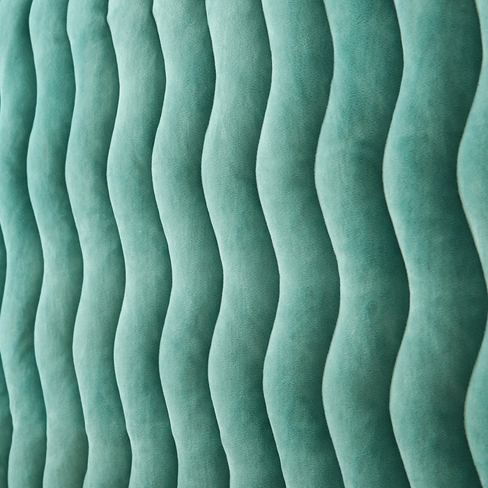 91家纺网 家纺一手货源 找家纺 怡源梦 2025新款亲肤舒适荷兰绒曲线床头罩 绿色