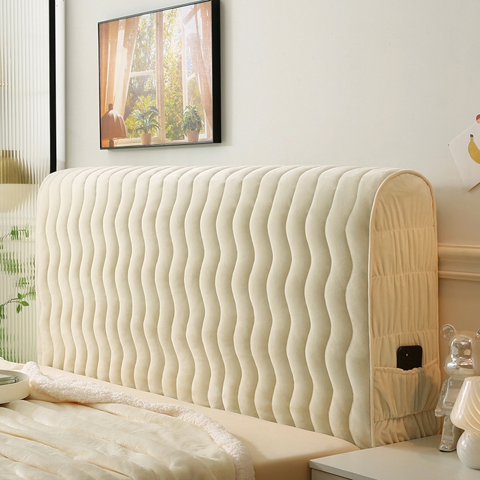 91家纺网 家纺一手货源 找家纺 （总）怡源梦 2025新款亲肤舒适荷兰绒曲线床头罩