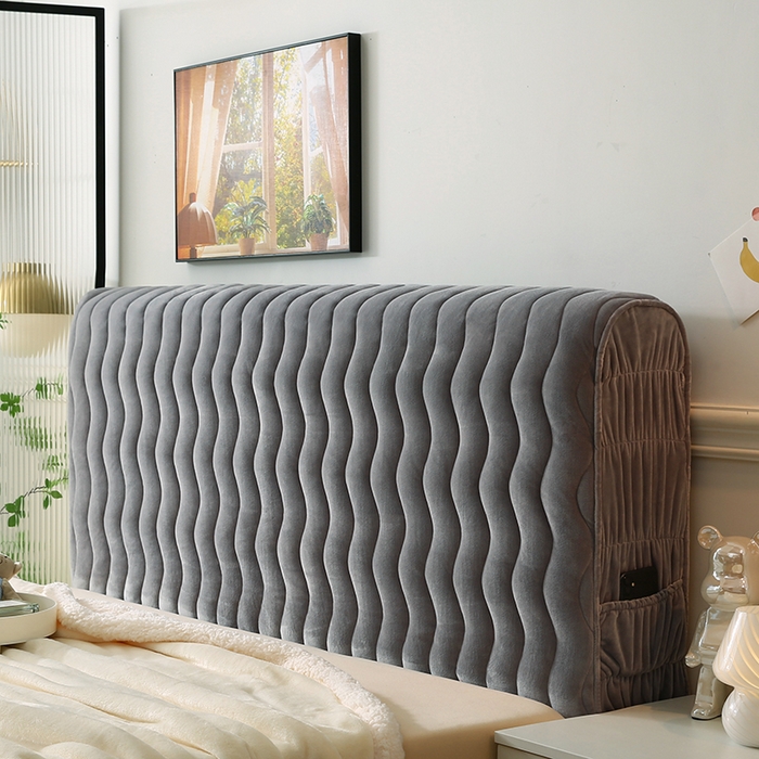 91家纺网 家纺一手货源 找家纺 （总）怡源梦 2025新款亲肤舒适荷兰绒曲线床头罩