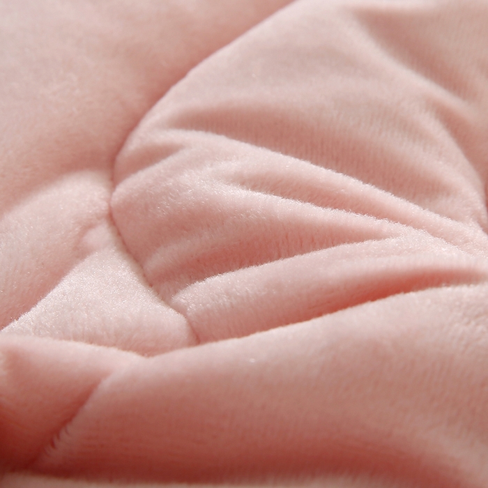 91家纺网 家纺一手货源 找家纺 怡源梦 2025新款亲肤舒适荷兰绒曲线床头罩 玉粉