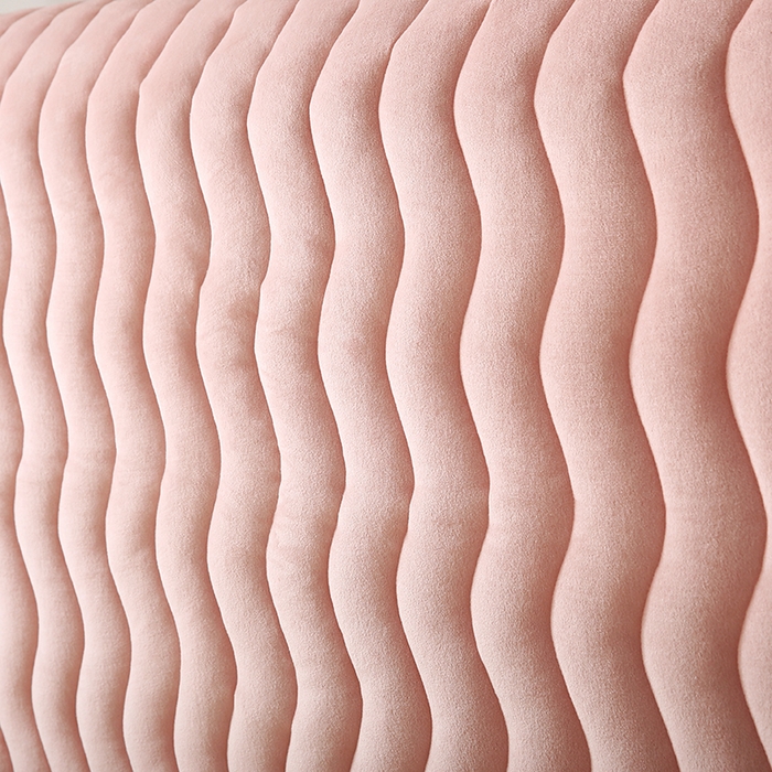 91家纺网 家纺一手货源 找家纺 怡源梦 2025新款亲肤舒适荷兰绒曲线床头罩 玉粉