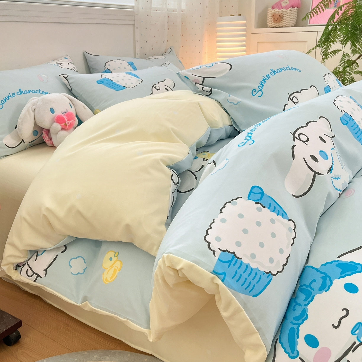 91家纺网 家纺一手货源 找家纺 （总）海岛哥哥 2025学生季新款超柔云朵棉正版三丽鸥四件套第二批-大床图