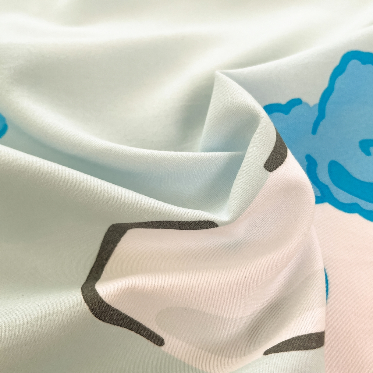 91家纺网 家纺一手货源 找家纺 海岛哥哥 2025学生季新款超柔云朵棉正版三丽鸥四件套第二批-大床图 三丽鸥-泡泡玉桂狗