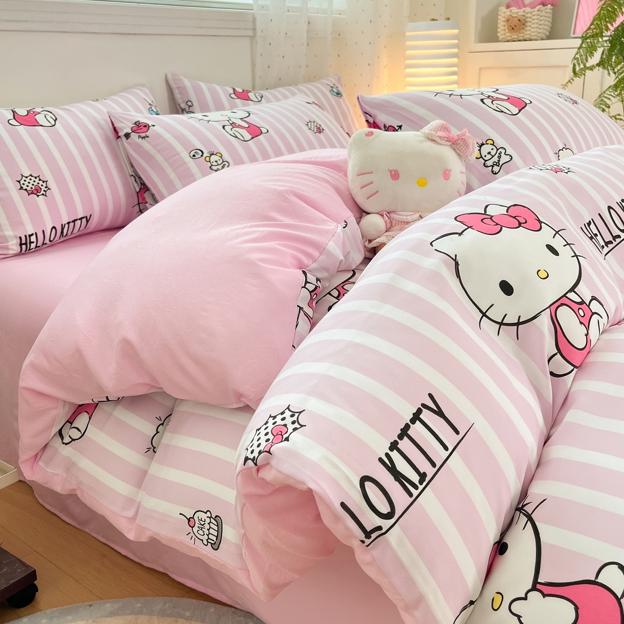 91家纺网 家纺一手货源 找家纺 （总）海岛哥哥 2025学生季新款超柔云朵棉正版三丽鸥四件套第二批-大床图