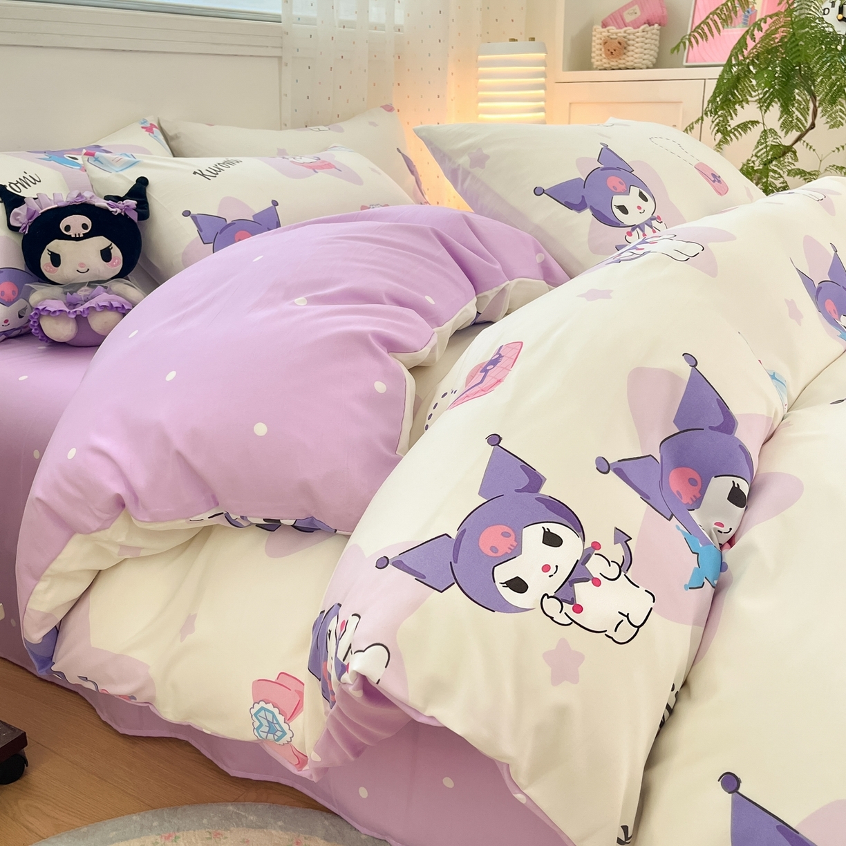 91家纺网 家纺一手货源 找家纺 （总）海岛哥哥 2025学生季新款超柔云朵棉正版三丽鸥四件套第二批-大床图