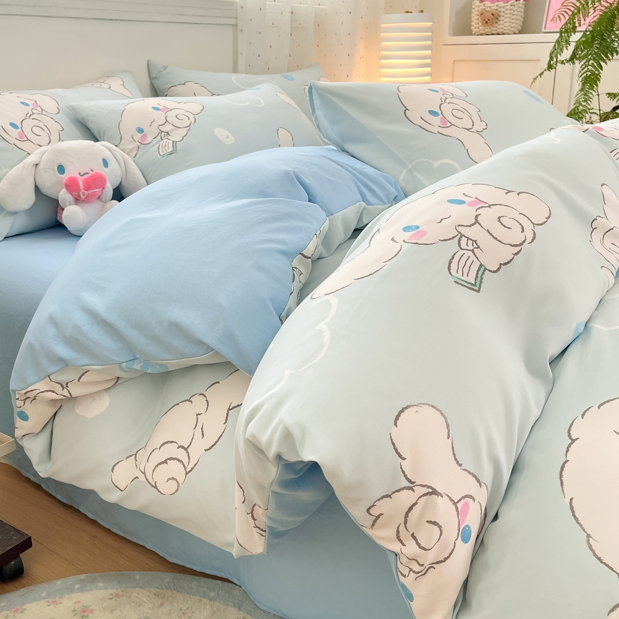 91家纺网 家纺一手货源 找家纺 （总）海岛哥哥 2025学生季新款超柔云朵棉正版三丽鸥四件套第二批-大床图