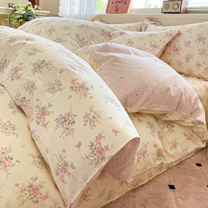 91家纺网 家纺一手货源 找家纺 （总）花梦欣 2025新款全棉印花单品系列-单被套