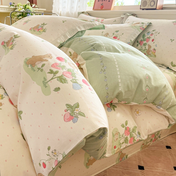 91家纺网 家纺一手货源 找家纺 （总）花梦欣 2025新款全棉印花单品系列-单被套