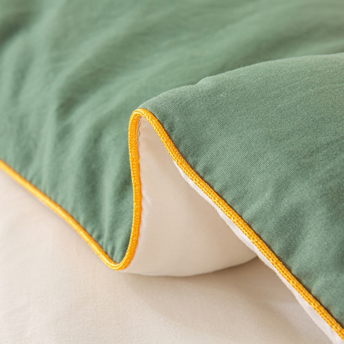 91家纺网 家纺一手货源 找家纺 梦初语 2025秋冬新款新疆长绒棉花被学生宿舍被子冬被棉絮空调被芯春秋棉被-直播热款 墨绿