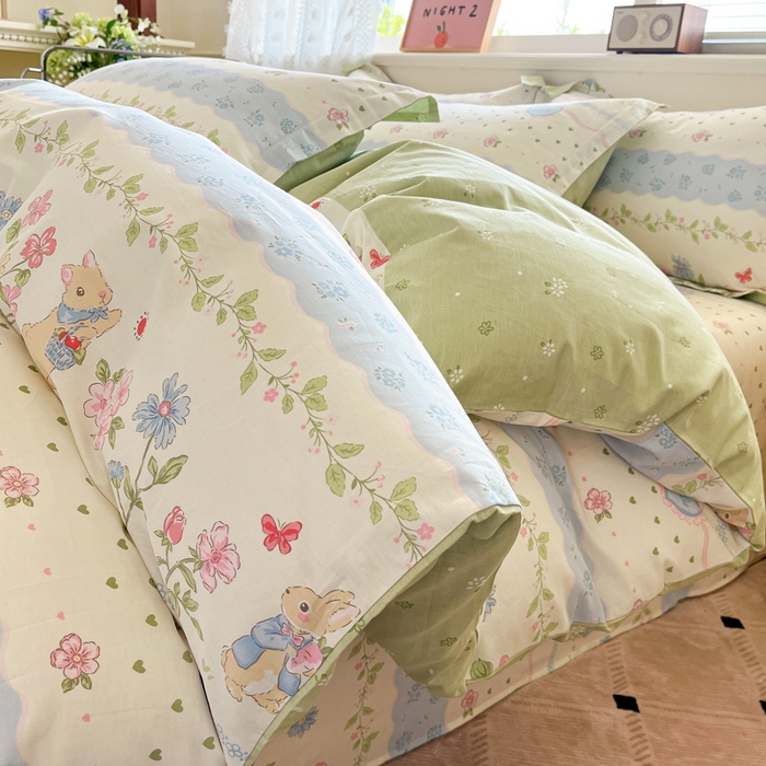 91家纺网 家纺一手货源 找家纺 （总）花梦欣 2025新款全棉印花单品系列-单被套