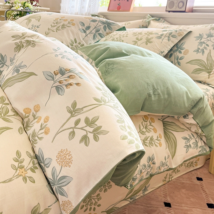 91家纺网 家纺一手货源 找家纺 （总）花梦欣 2025新款全棉印花单品系列-单被套