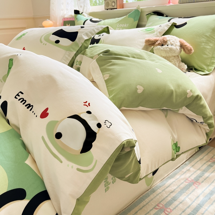 91家纺网 家纺一手货源 找家纺 （总）花梦欣 2025新款全棉印花单品系列-单被套