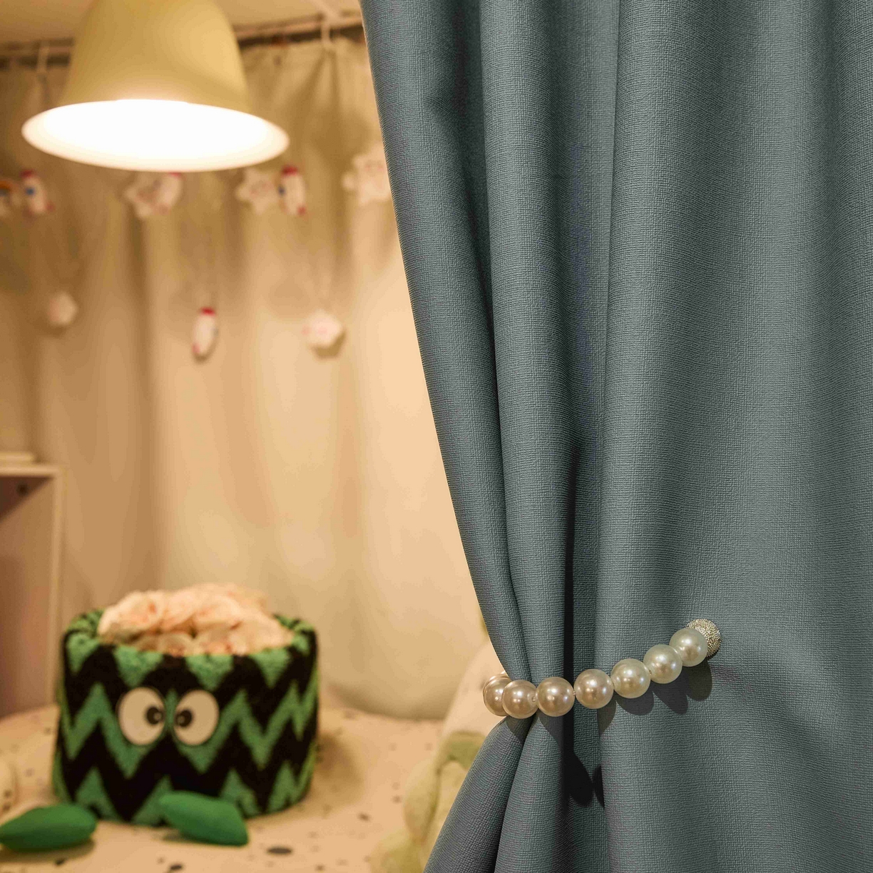 91家纺网 家纺一手货源 找家纺 卓尔居 2025新款强遮光学生宿舍上下铺遮光蚊帐床帘-遮光大师 蓝灰