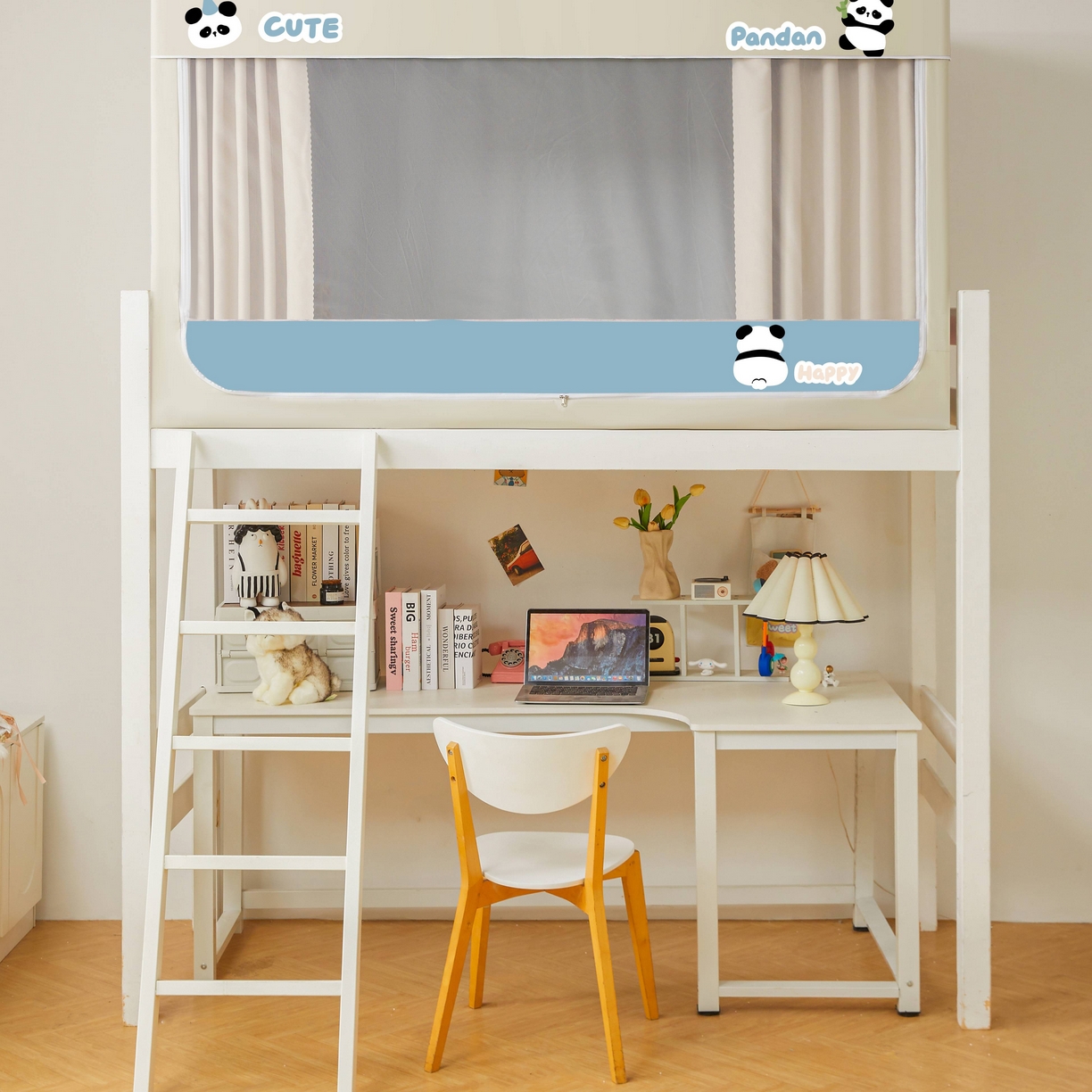 91家纺网 家纺一手货源 找家纺 卓尔居 2025新款强遮光学生宿舍上下铺遮光蚊帐床帘-遮光大师 小蓝盒