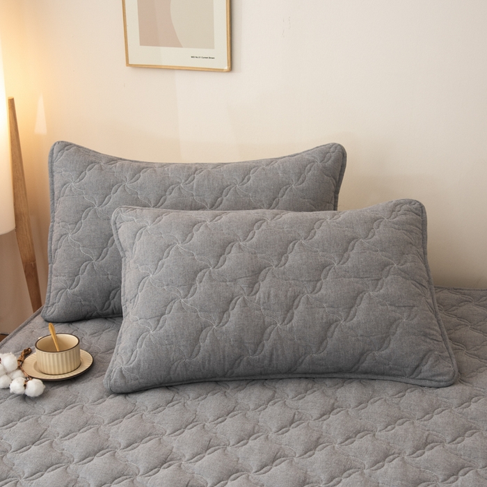 91家纺网 家纺一手货源 找家纺 （总）萌飞 2025新款A类全棉纯棉色织抗菌夹棉床笠单床笠单品床笠单件床笠同款枕套一对