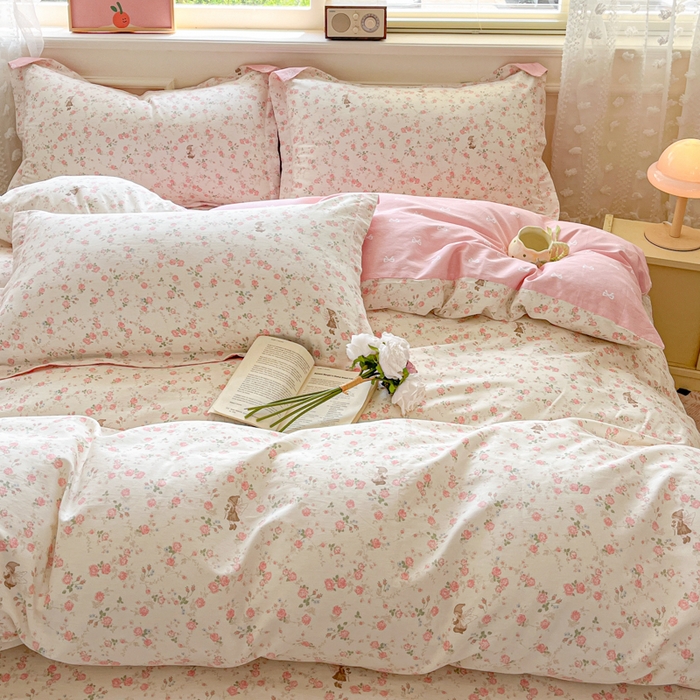 91家纺网 家纺一手货源 找家纺 花梦欣 2025新款全棉印花单品系列-单被套 花中仙子