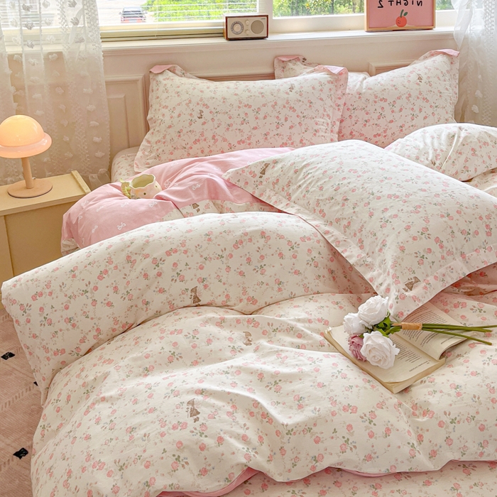 91家纺网 家纺一手货源 找家纺 花梦欣 2025新款全棉印花单品系列-单被套 花中仙子