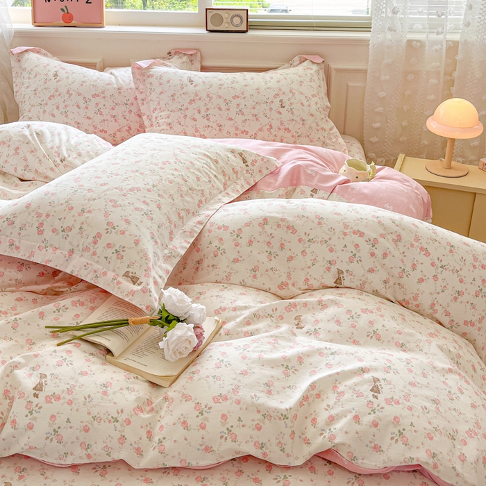 91家纺网 家纺一手货源 找家纺 花梦欣 2025新款全棉印花单品系列-单被套 花中仙子