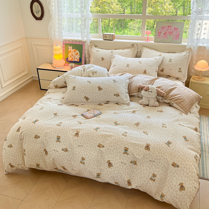 91家纺网 家纺一手货源 找家纺 花梦欣 2025新款全棉印花单品系列-单被套 果酱电台