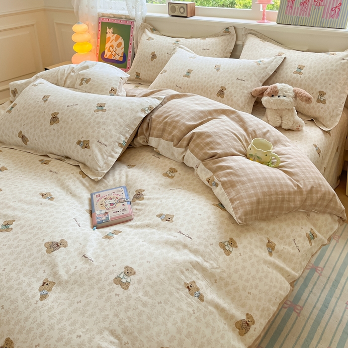 91家纺网 家纺一手货源 找家纺 花梦欣 2025新款全棉印花单品系列-单被套 果酱电台