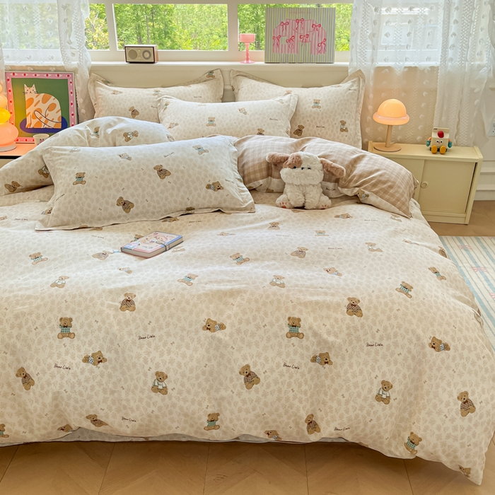 91家纺网 家纺一手货源 找家纺 花梦欣 2025新款全棉印花单品系列-单被套 果酱电台