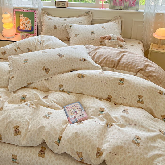 91家纺网 家纺一手货源 找家纺 花梦欣 2025新款全棉印花单品系列-单被套 果酱电台