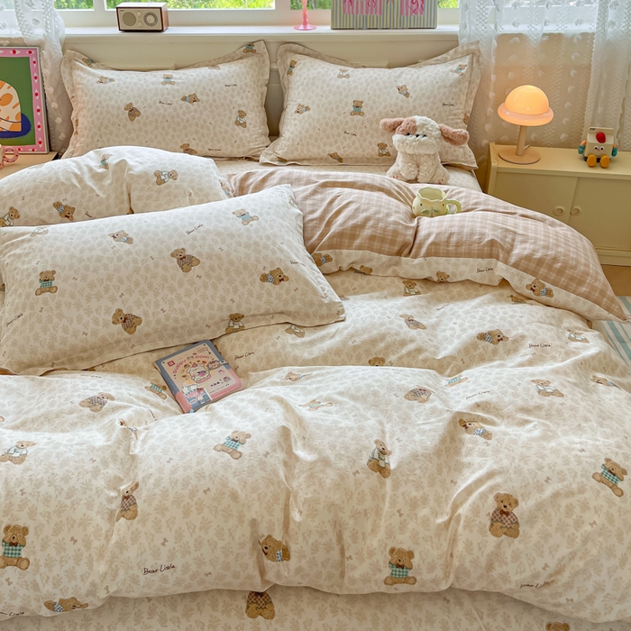 91家纺网 家纺一手货源 找家纺 花梦欣 2025新款全棉印花单品系列-单被套 果酱电台