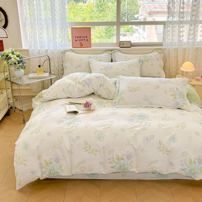 91家纺网 家纺一手货源 找家纺 花梦欣 2025新款全棉印花单品系列-单被套 蝶舞恋曲