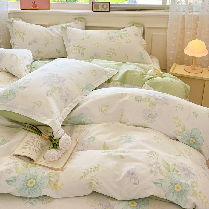 91家纺网 家纺一手货源 找家纺 花梦欣 2025新款全棉印花单品系列-单被套 蝶舞恋曲